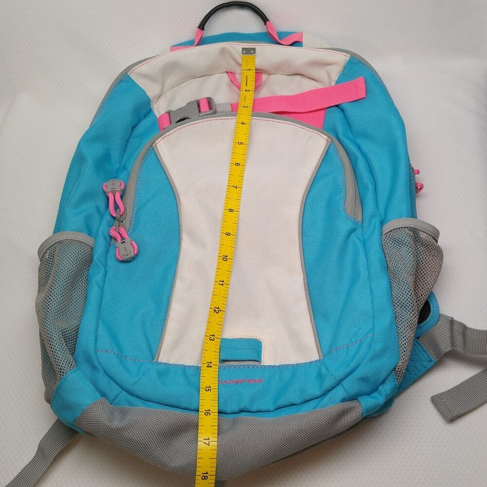 Lands End Kids Backpack Teal Pink Blue School Bag Travel Bright